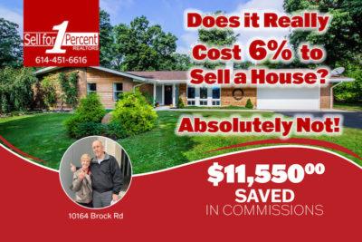 $11,550 saved in commissions in plains city ohio on the sale of a house