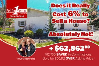 $62,862 saved in Sunbury when using Sell for 1 Percent, you're next!