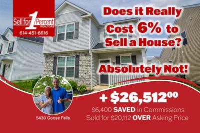 $26,512 saved with this Hilliard home when using Sell for 1 Percent