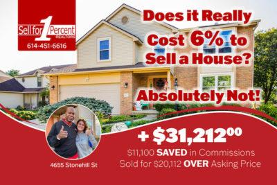 This Hilliard homeowner saved $31,212 using Sell for 1 Percent