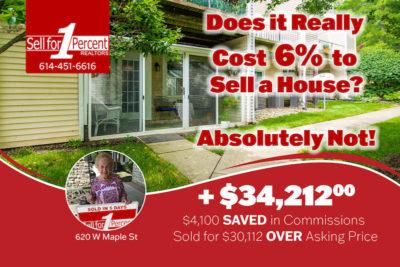 $34,212 saved in Granville, it doesn't cost 6% to sell a house