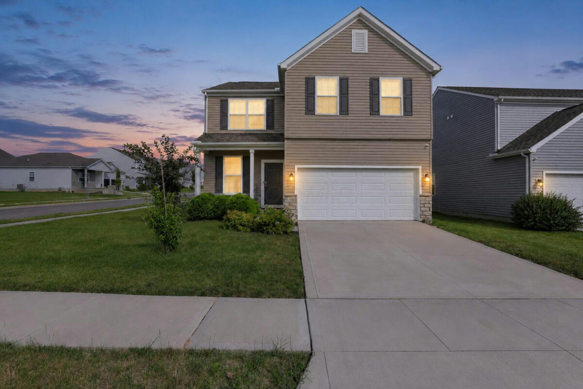 230 Salinger Drive, Lithopolis - twilight exterior