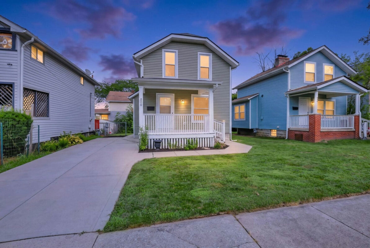 500 Eldridge Avenue twilight exterior
