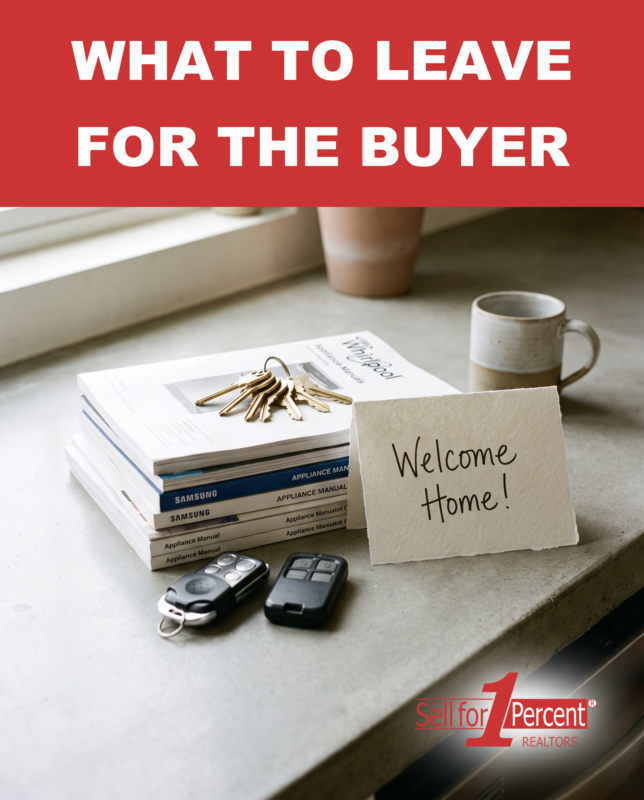 What To Leave For The Buyer