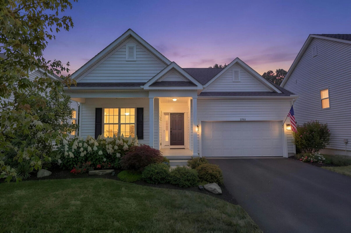2753 Newbern Drive W twilight exterior