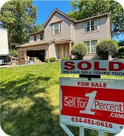 These happy home sellers sold their Gahanna home for only 1 Percent commission