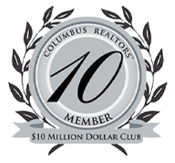 10 million dollar club logo showing you that you can sell your home for 1 percent commission too